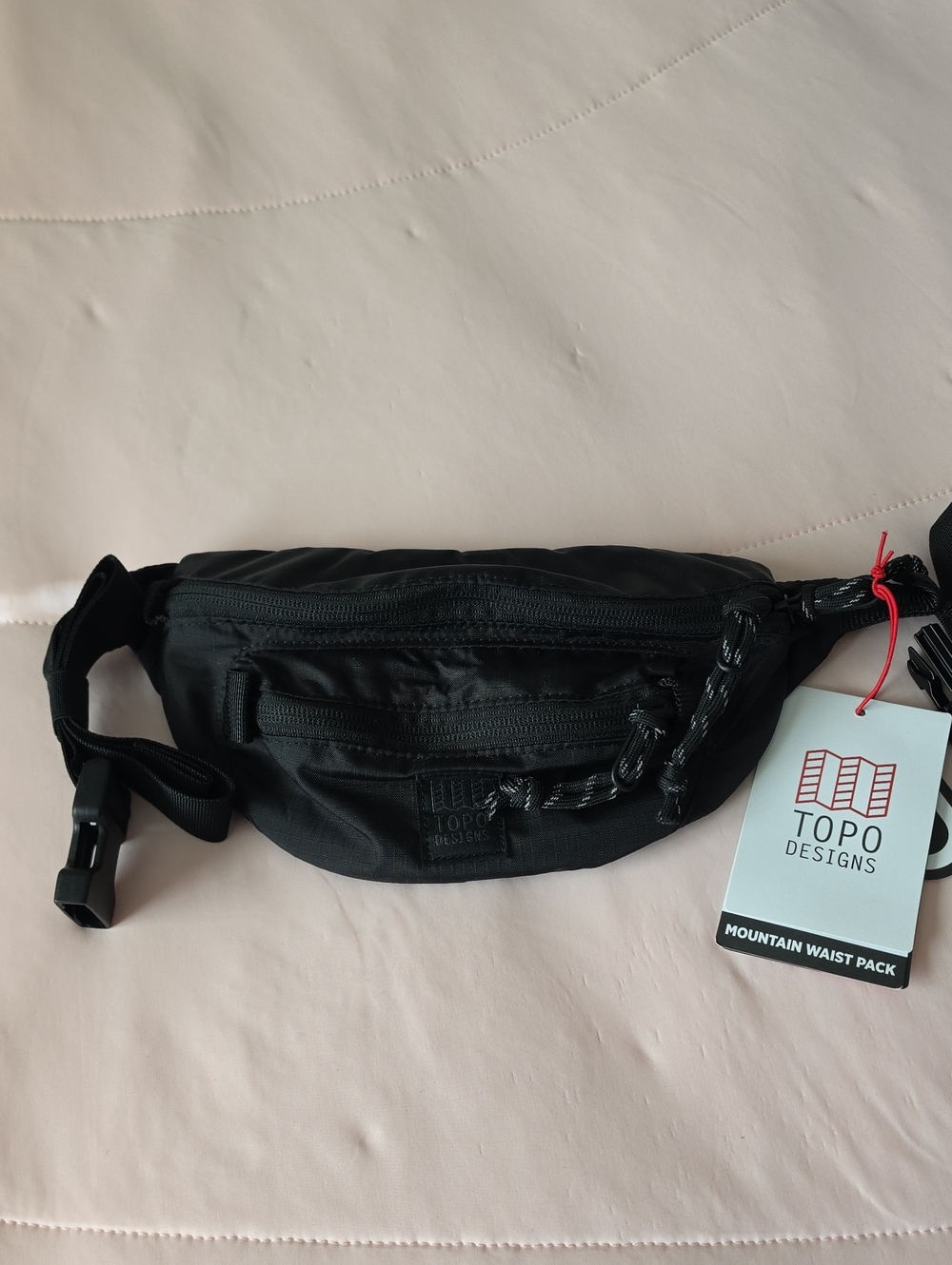 Topo Designs Black Mountain Waist Pack Belt Bag, NWT
